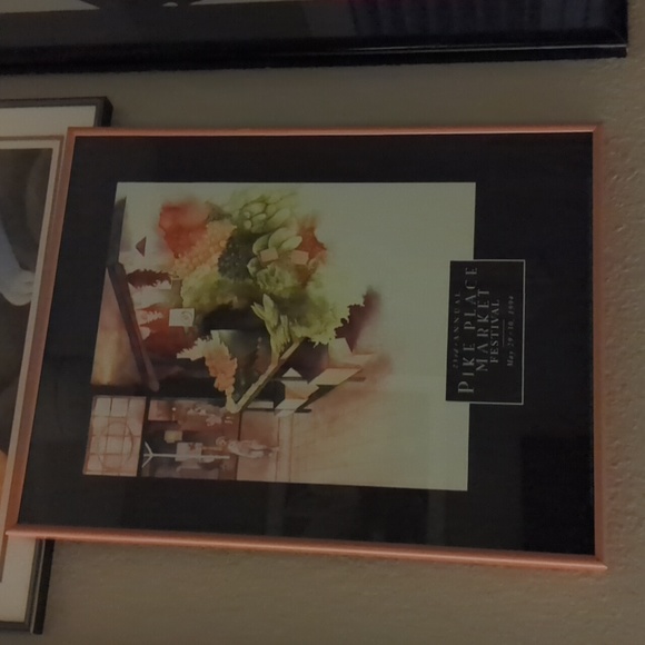 Vintage  Pike Place Market framed print - Picture 3 of 15